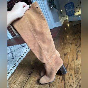 Sam Edelman talk brown boots, heeled